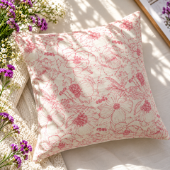 Violet Garden Printed Cushion Covers (Pack of 3)