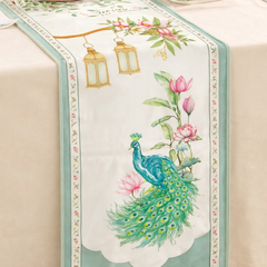 Regal Peacock Table runner