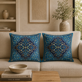 Timeless Azure Printed Cushion Case Pack of 2