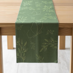 Evergreen Bloom Table Runner