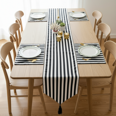 Piano Key Table Runner with Mats