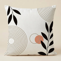 Terracotta Abstract Harmony Printed Cushion Covers - (Pack of 6) For Living Room, Bed Room, Home Decor