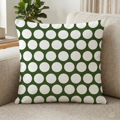 Chevron & Dot Green Printed Cushion Covers - (Pack of 5) For Living Room, Bed Room, Home Decor