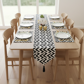 Zigzag Table Runner with Mats