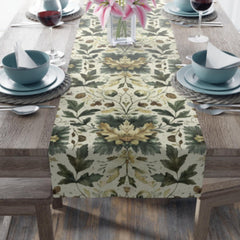 Autumn Acorn Symphony Table Runner