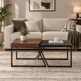 Costway Industrial Nesting Coffee Tables (Set of 2)