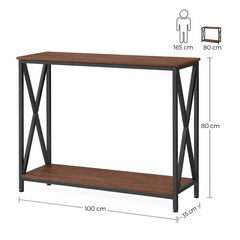 Bedroom Organizing Bucket Console Table