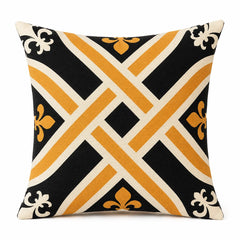 Black & Gold Printed Cushion Covers Pack of 5