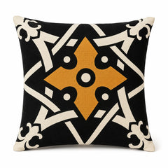 Black & Gold Printed Cushion Covers Pack of 5