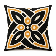Black & Gold Printed Cushion Covers Pack of 5