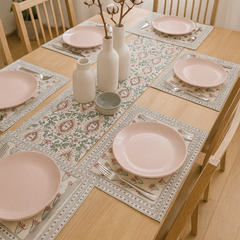 Royal Darbar Elegance Table Runner with Mats