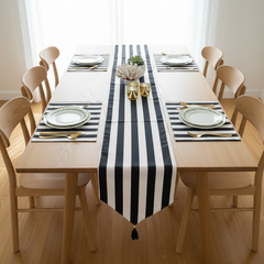 Parallel Grace Table Runner with Mats
