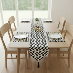 Zigzag Table Runner with Mats