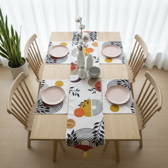Modern Boho Arch Table Runner with Mats