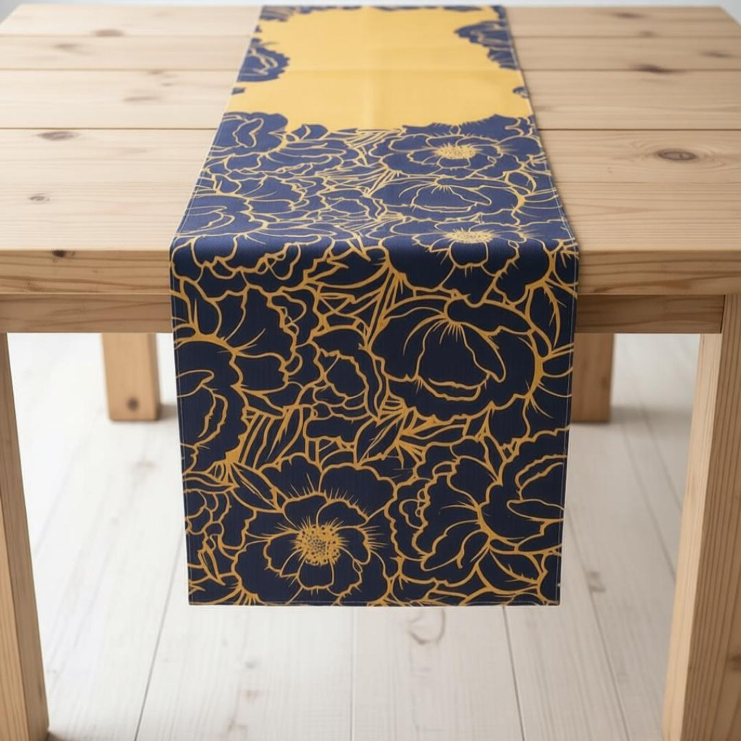 Golden Bloom Table Runner