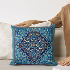 Timeless Azure Printed Cushion Case Pack of 2